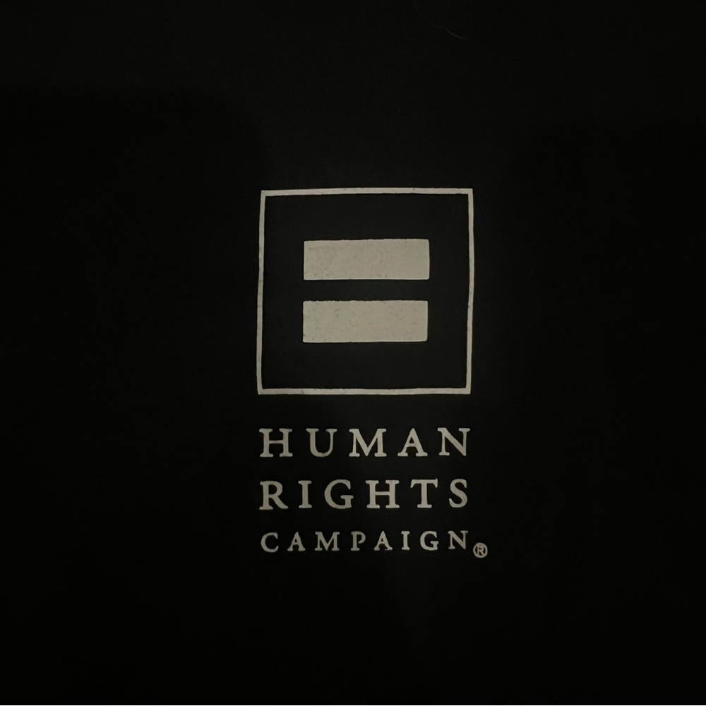 HUMAN RIGHTS CAMPAIGN | Short Sleeve Double-Sided Graphic Tee | Size Small